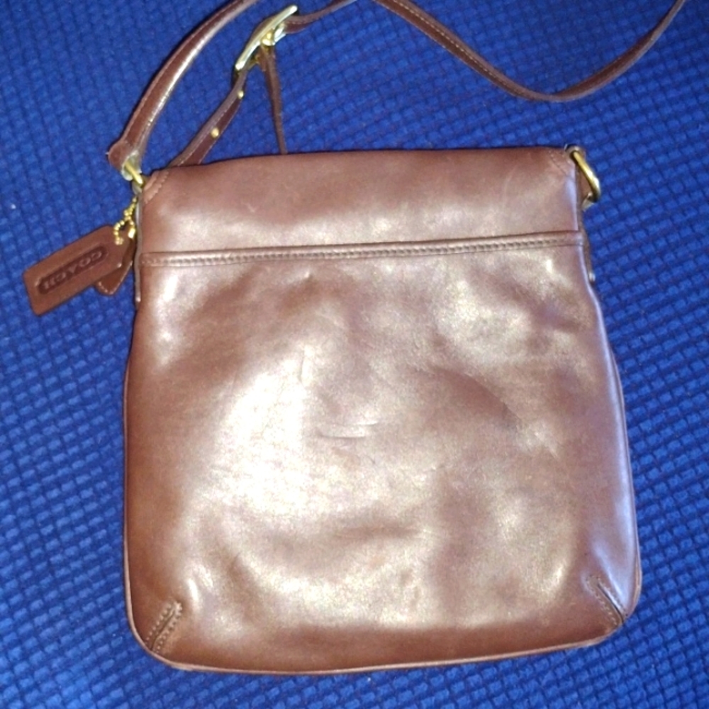 Coach Crossbody Brown Leather E23-9592 - Picture 3 of 9